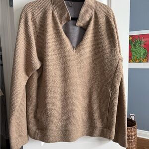 VRST Men's Pullover Sweatshirt With Pockets Size L Beige